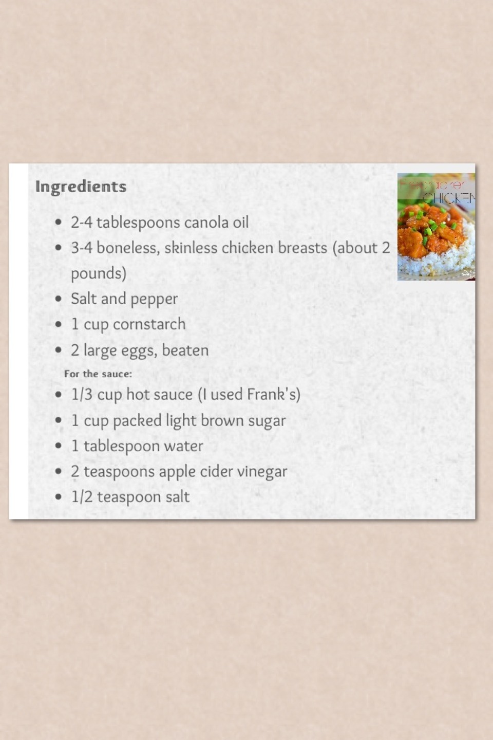 Firecracker Chicken - Dinner Is Served!