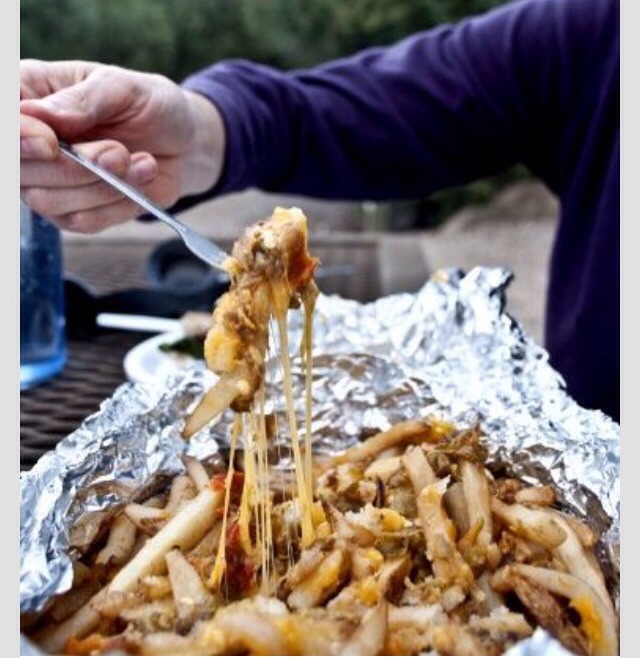 Chilli Cheese Fries in Foil!