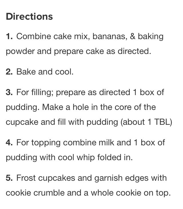 " Delicious Banana Pudding Cupcakes"