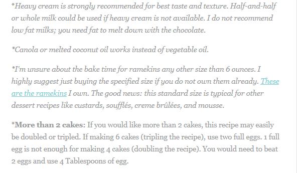 Chocolate Fudge Cakes For 2