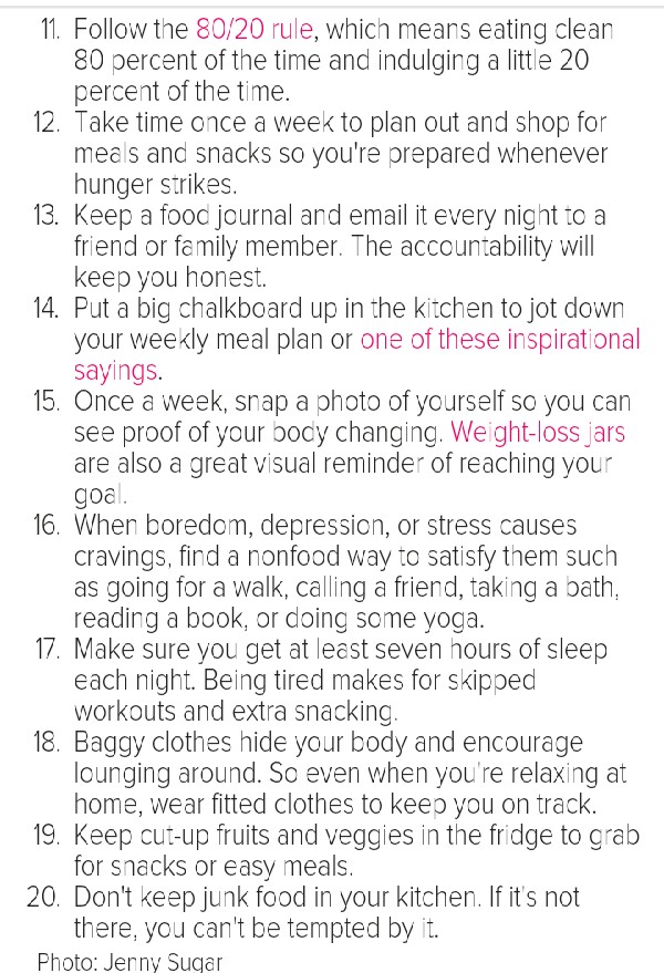 100 Quick Weight Loss Tips! 
