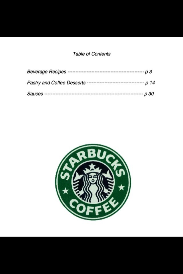 Every Single Starbucks Recipes