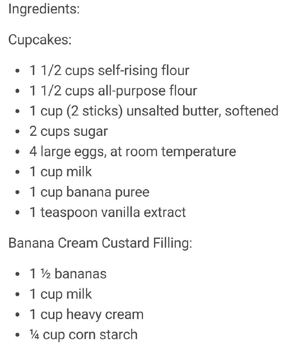 Banana Split Cupcakes 