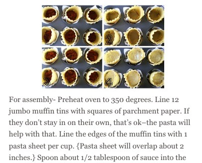 ✨💞Lasagna Cups💞✨