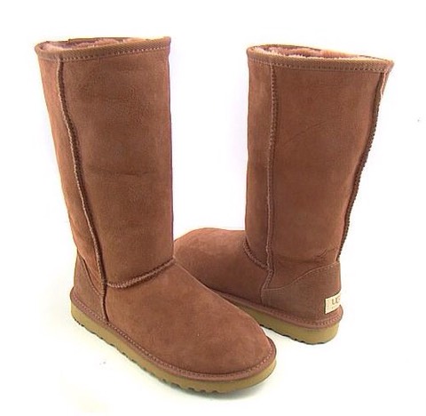 You got to have some furry boots to keep you warm. Just tuck some sweatpants or leggings in them and your good to go.