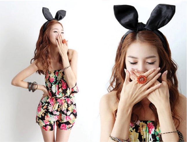 3. DIY Bunny Ears: We suggest sending around this tutorial to all your gal pals before the event and asking them to DIY up their very own and have them bring it to the party. (via Yes Style)
