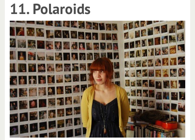 Now we are getting into ways to decorate your wall. First: Polaroid picture. Once you've taken a lot that is. 