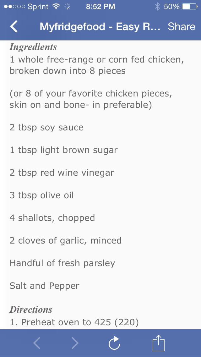 Easy Roast Chicken