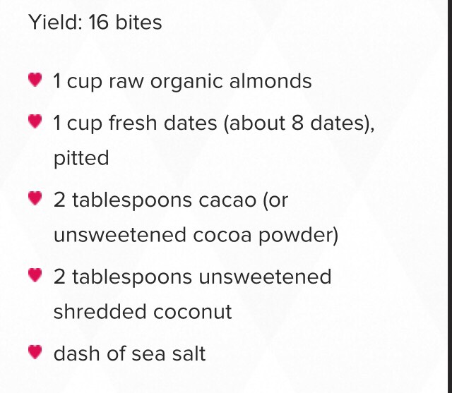 The ingredients 