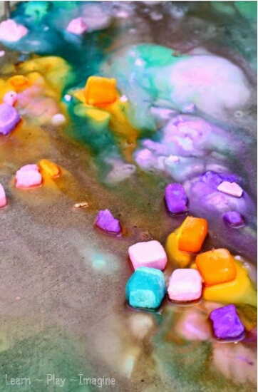 Erupting  Ice Chalk!!!