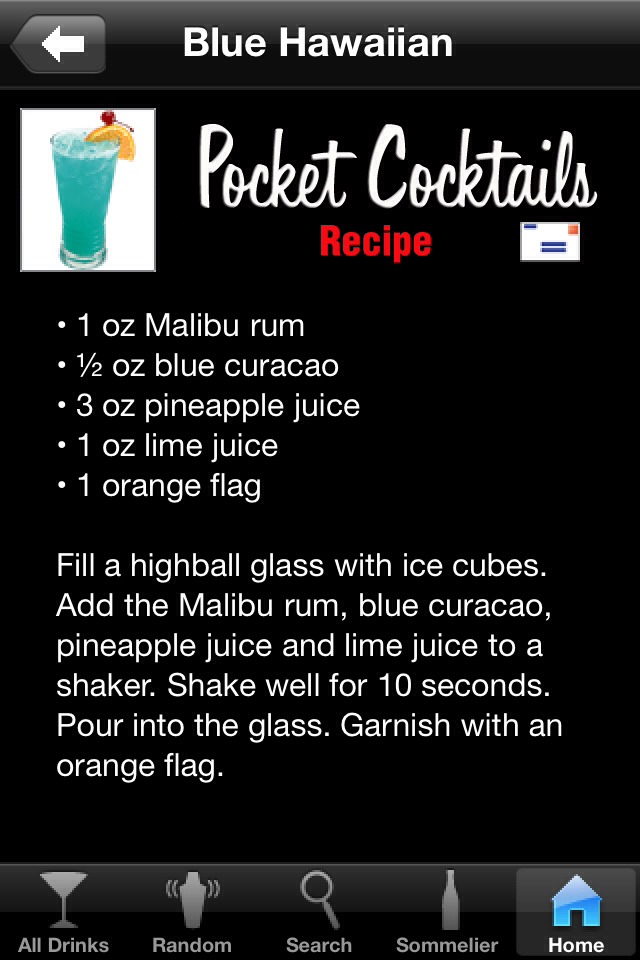 Blue Hawaiian Drink Amazing!