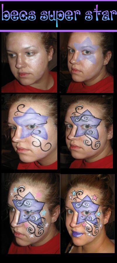 Face And Body Paint: Forehead And Sides. 
