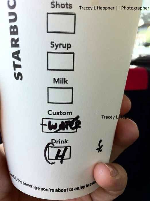 "Chai lattes (hot) are made with hot water to even out the flavor. If you enjoy cinnamon/chai flavors, ask for a chai latte with no water. For even better flavor, ask for Soy."