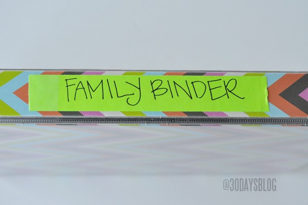 Great Idea For Organizing Everything Family Related, Babysitter Info, School Info, Bills, Etc...
