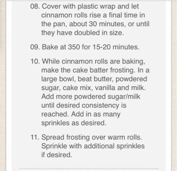 Cake Batter Cinnamon Rolls