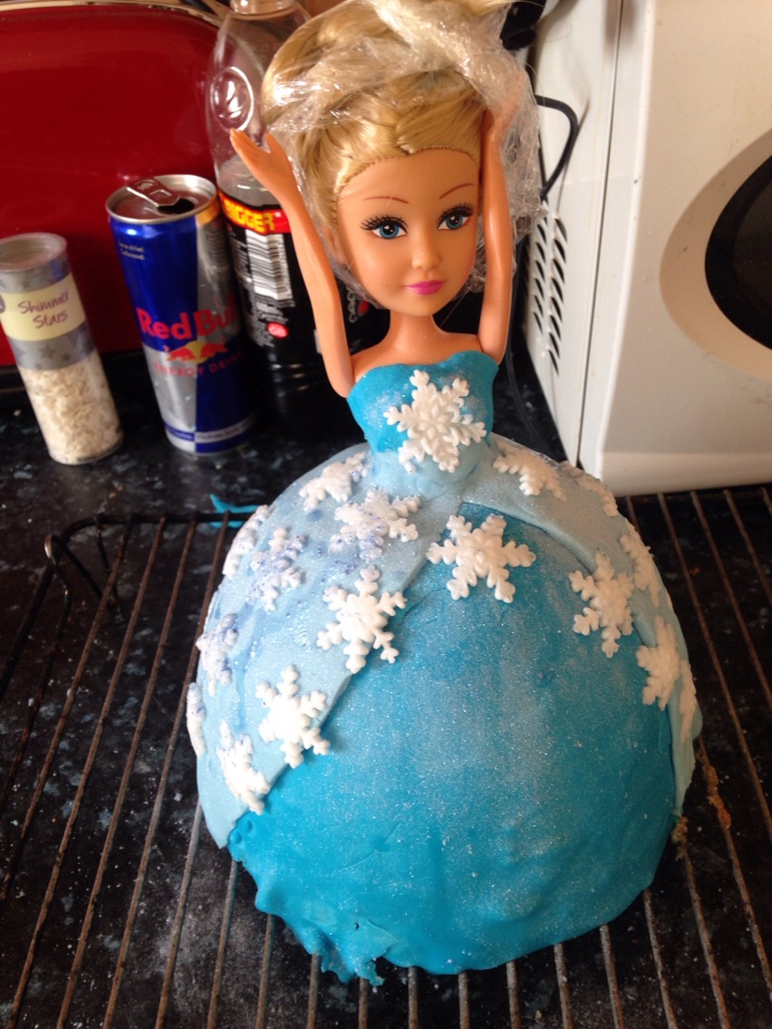 Later with different colours for detail and snowflakes using a cutter 