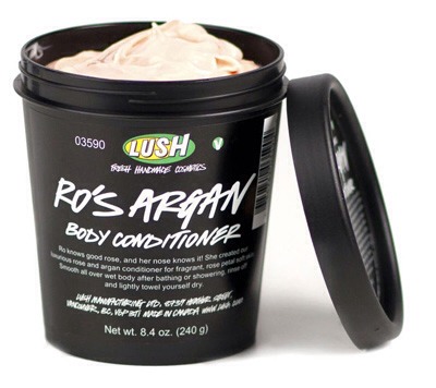 Baby Soft Skin
"Lush Cosmetics Ro's Argan Body Conditioner is the bees knees. It gets a fair amount of hype but still not enough in my opinion. The way it makes your skin feel is out of this world!"
- Kimberly, The Plastic Diaries
Try:
Lush Cosmetics Ro's Argan Body Conditioner $32.95