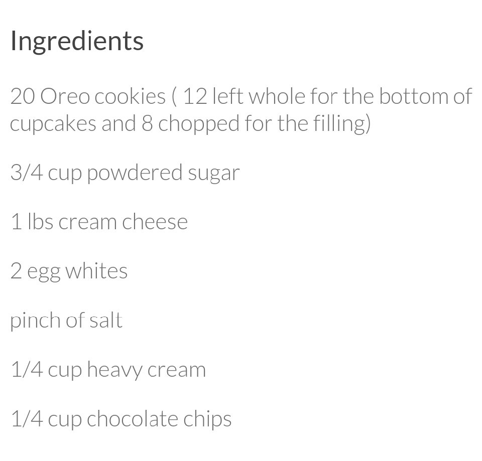 Easy Oreo Cupcakes!