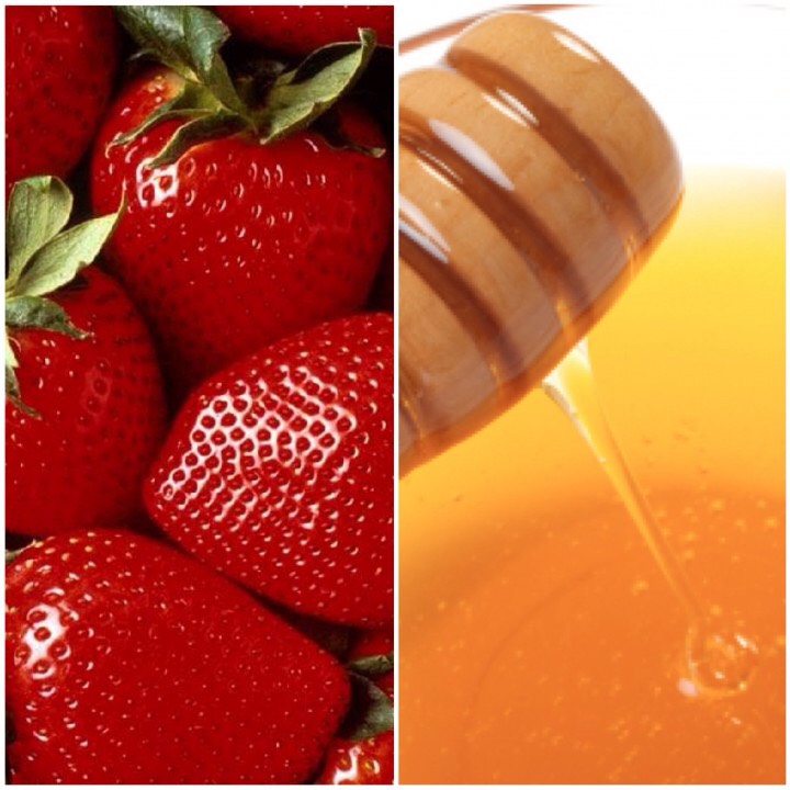 Strawberry and honey mask
Strawberries may seem random, but consider the fact that they’re high in salicylic acid. Salicylic acid-a primary ingredient in many commercial acne treatments- encourages the epidermis to shed its cells more readily, opening up clogged pores, and neutralizing bacteria.