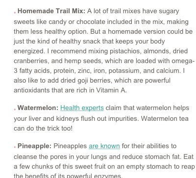 Snacks That Naturally Detox Your Body