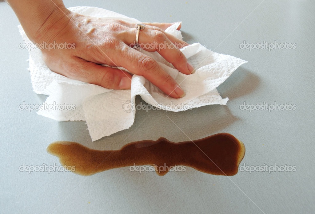 Put some nail polish remover on the rag or whatever utinsel ur using and wipe the nail polish 