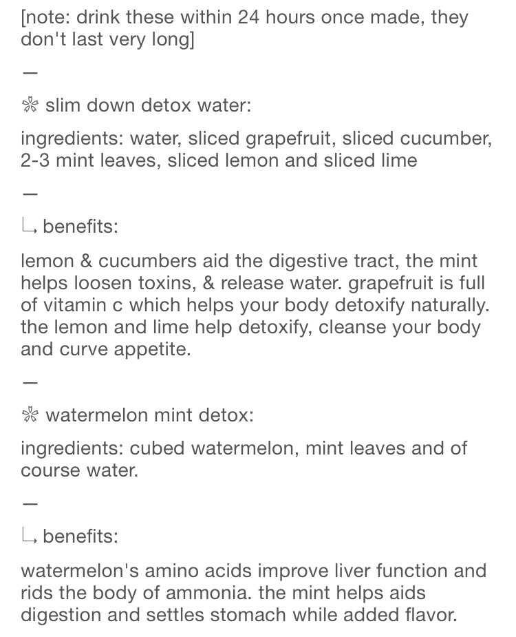 Detox Water Recipes + Their Benefits