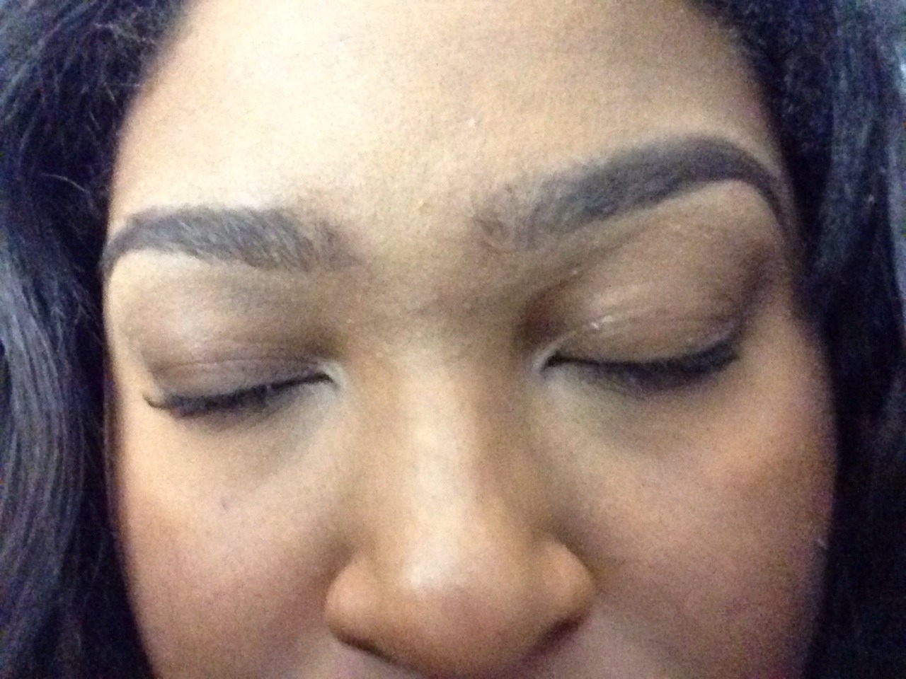 Finished brows