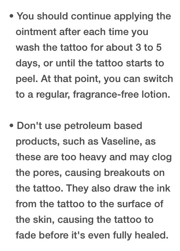 How To Care For A New Tattoo✨
