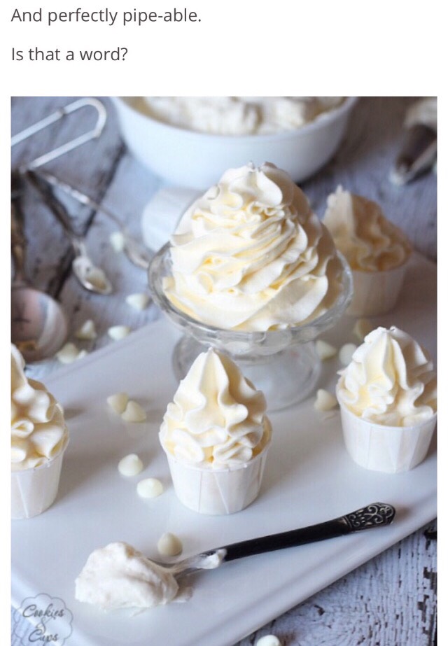 2️⃣ Ingredients White Chocolate, Fluffy Buttercream. 😊 Unbelievably Tasty. 😊