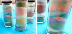 Continue with the remaining salt and colors you wish to create until you have a selection of colored salt for your project.