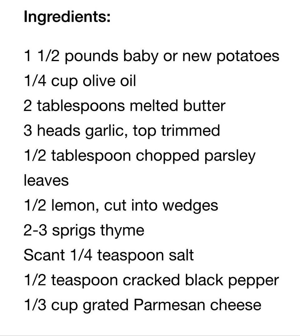Parmesan Roasted Potatoes. Yum!!π