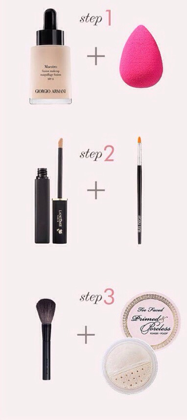 How to cover up acne scares in 3 easy steps (tap to make bigger) 