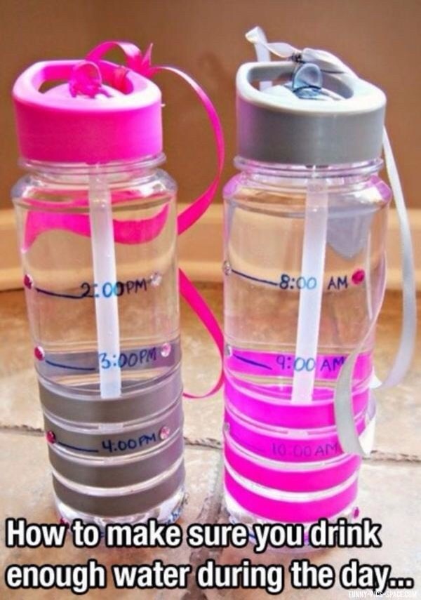 Always wonder if you've had enough water a day? Use this simple method, take your water bottle or an old glass, mark out every 50ml, then mark out every hour of the day and once you have done that you will know how much you have drunk and when you drunk it and how much left you have left to drink🍼