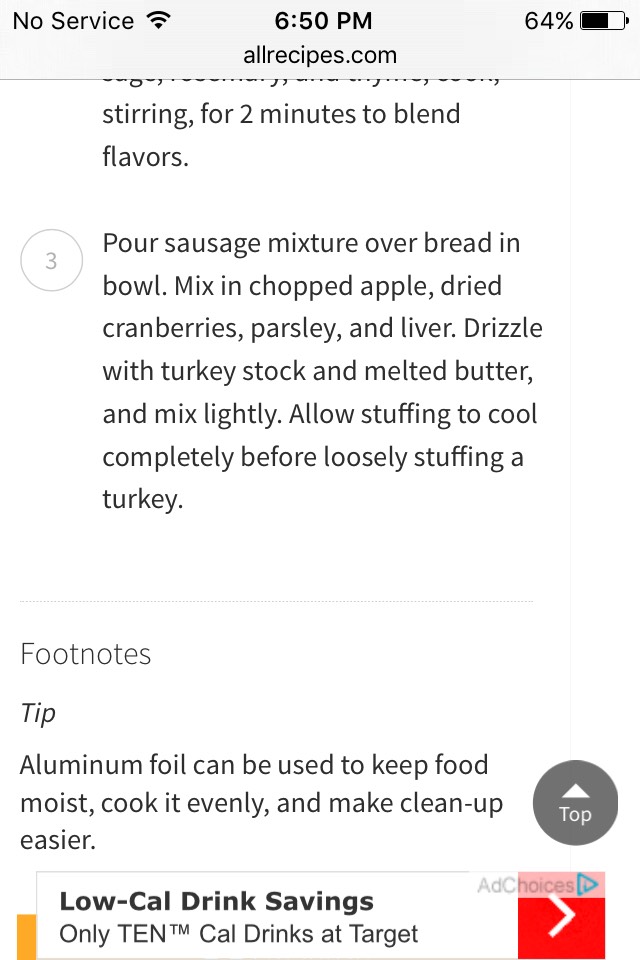 Delicious Apple & Sausage Stuffing 😋 #friendsgiving