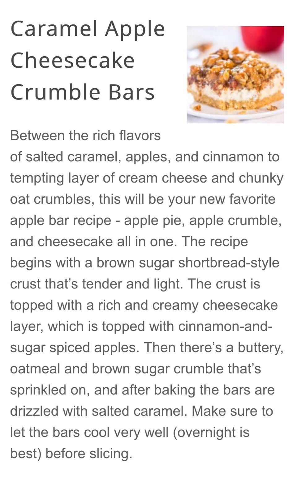 Apple Cheesecake Bars!!!❤️❤️❤️