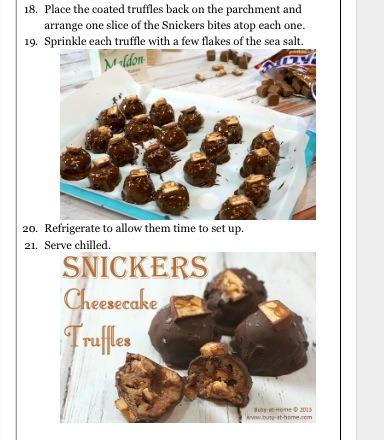Snickers Cheesecake Truffles