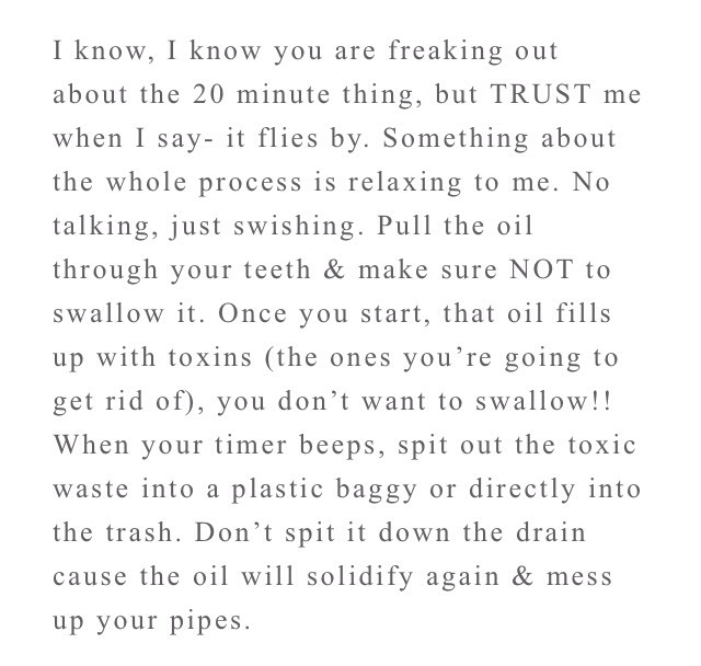 Oil Pulling.. Wtf Is Oil Pulling? + Why Am I Hooked! 