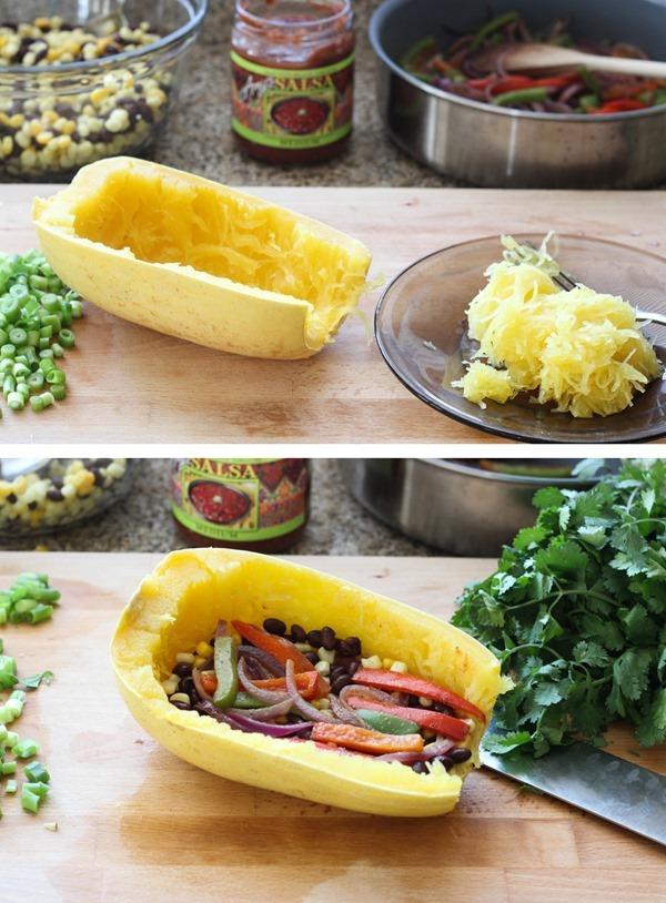 Spaghetti Squash Burrito Bowls