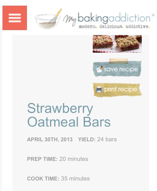 🍓✨STRAWBERRY OATMEAL BARS✨🍓