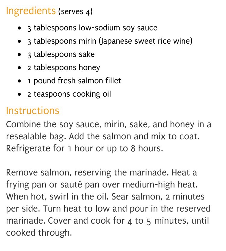 Salmon Honey Teriyaki!!