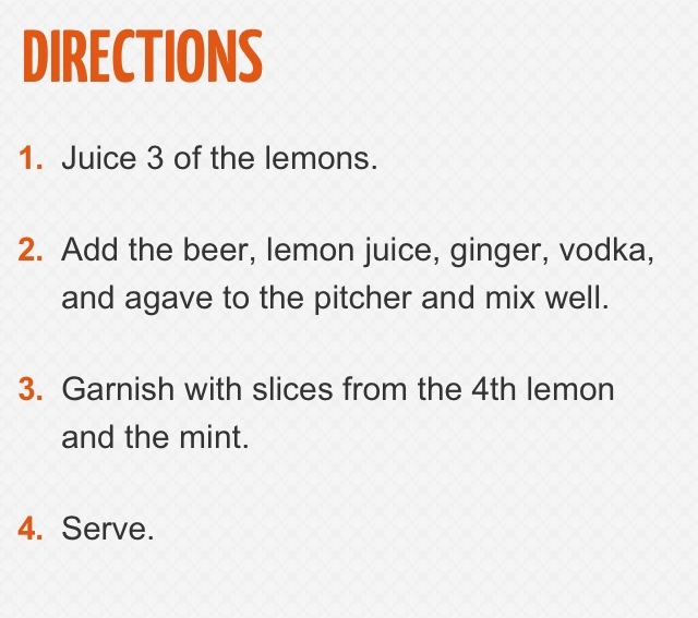 Spring Beer Cocktail 