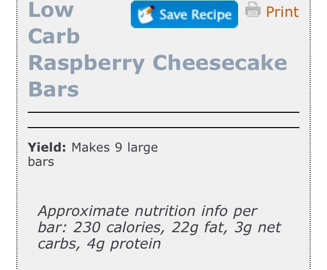 💙low Carb Raspberry Cheesecake Bars!!!!!(: 💙