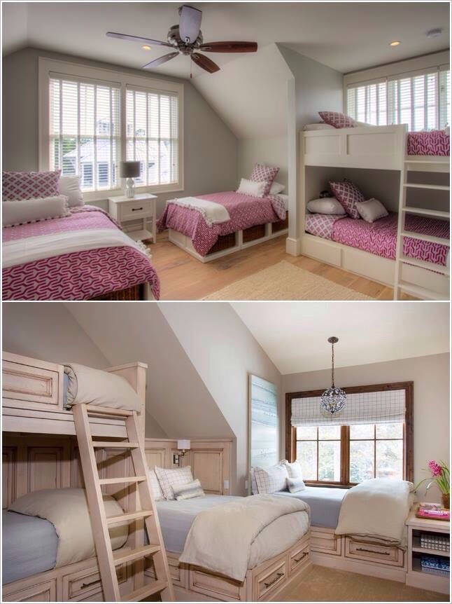 Elegant Space Savings Bedrooms For Four Kids!!👍👍
