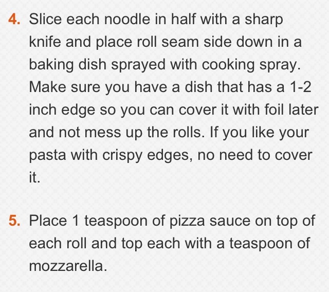 Bite Size Lasagna Rolls 