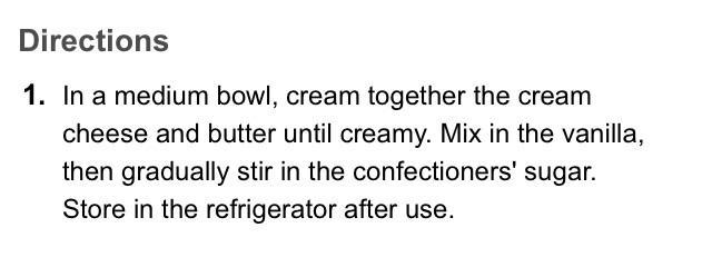 Cream Cheese Frosting! 