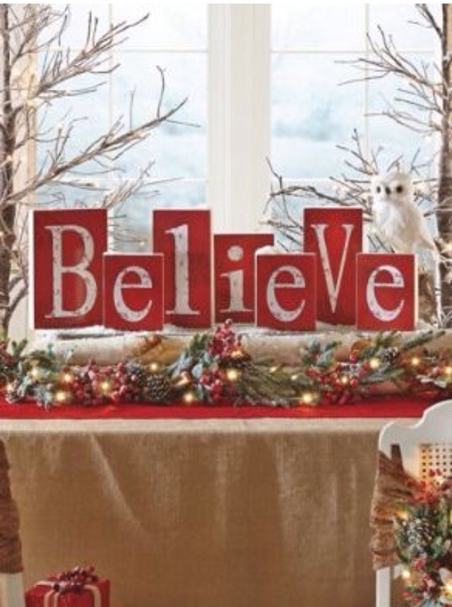 Use blocks of wood, and use stickers or stencils to write the word on them