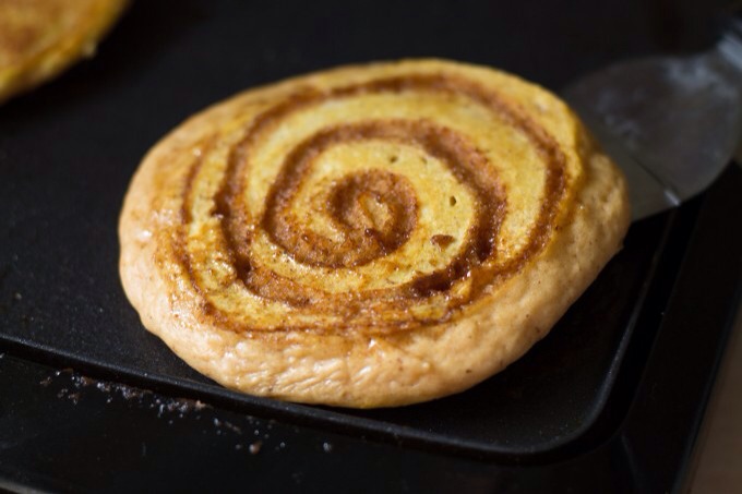 🎃🌀Pumpkin Cinnamon Swirl Pancakes🌀🎃