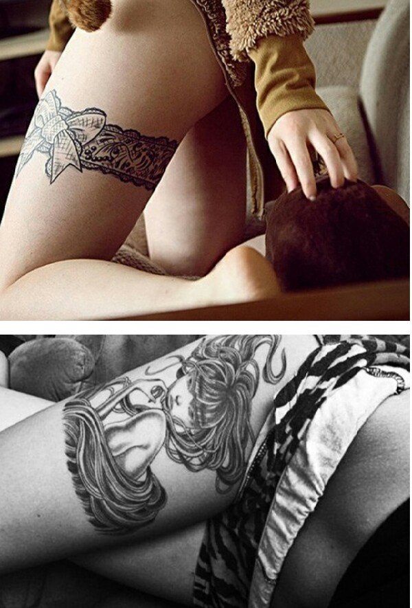 Sexy Thigh Tattoos And Designs For Women! 