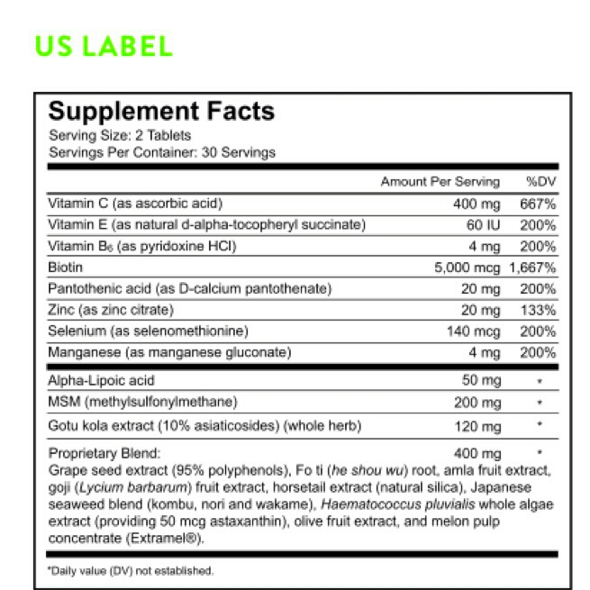 100% natural ingredients