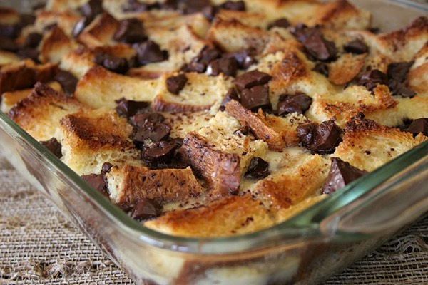 Chocolate orange bread pudding